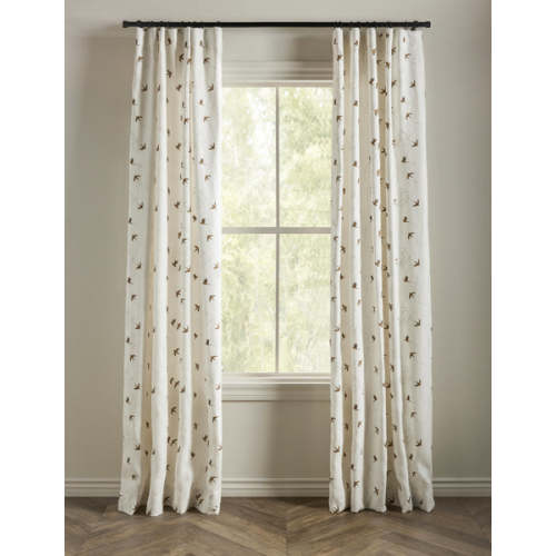 Sparrow Linen Curtain Panel by Rylee + Cru