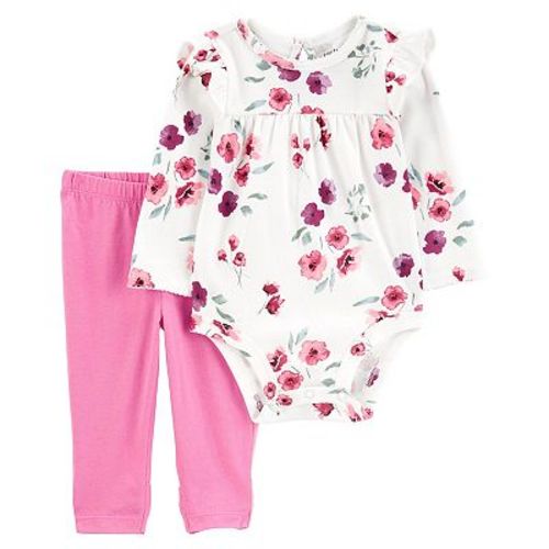 Baby Girl Carter's 2-Piece Floral Bodysuit Pant Set