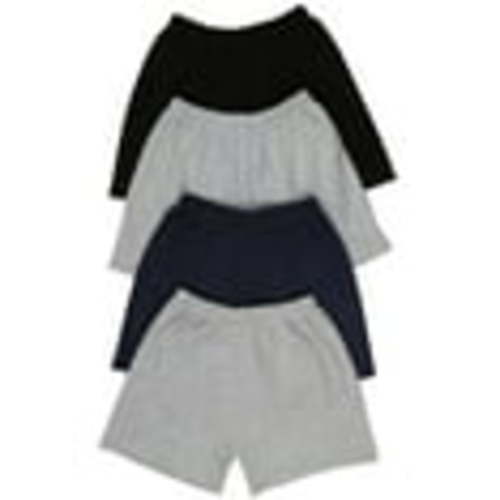 ToBeInStyle Boy's 4-Pack Relaxed Casual Ultra-Soft Cotton Shorts - Basic - 6-9 Months Old