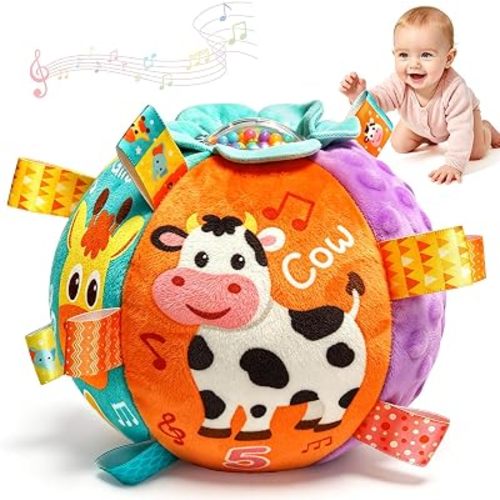 Interactive Musical Ball Toys for Babies 6-12 Months, 30+ Sounds & Songs