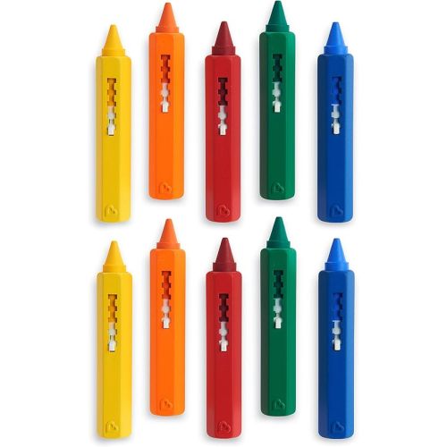 Munchkin® Draw™ Bath Crayons Toddler Bathtub Toys, Non-Toxic and Washable, For Kids 36 Months and Up, 10 Count
