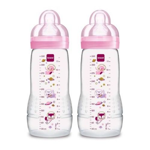 Mam 11 Fl Oz Easy Active Baby Bottle - Girl - 2pk