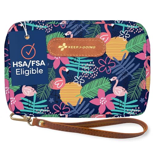 KeepGoing Travel First Aid Kit for Kids – 130 Pc. for Car, Home, Purse, Diaper Bag & Backpack with Latex-Free Bandages - Mini First Aid Kit Travel Size TSA-Approved