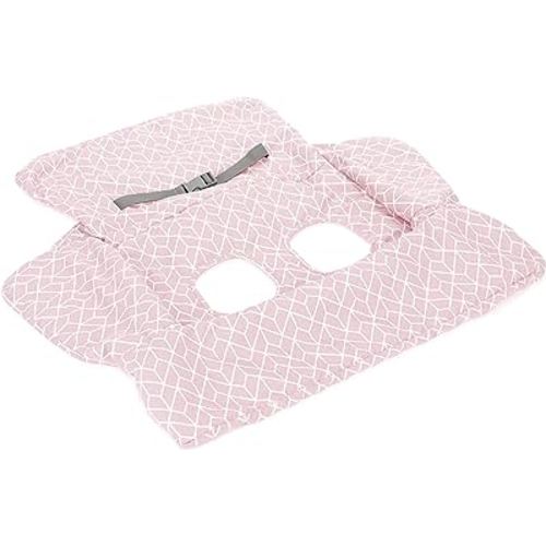 Diono Shop 'n Go Cart Liner, Shopping Cart Cover for Baby, Restaurant High Chair Cover for Baby, Infant, Toddler, Machine Washable, Pink