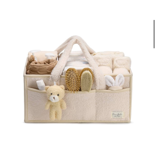 PeraBella Baby Diaper Caddy Organizer - Changing Table & Car Caddy, Nursery Diaper Storage Basket for Diapers & Wipes