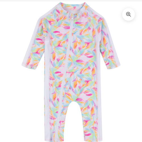 Sunsuit - Long Sleeve Romper Swimsuit | "Petals"