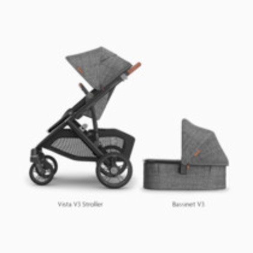 UPPAbaby Vista V3 Stroller & V3 Bassinet Bundle - Greyson