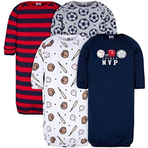 Gerber Baby Boy and Girls 4-Pack Sleeper Gown