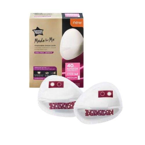 Tommee Tippee Made For Me Disposable Breast Pad Medium 40 Pack