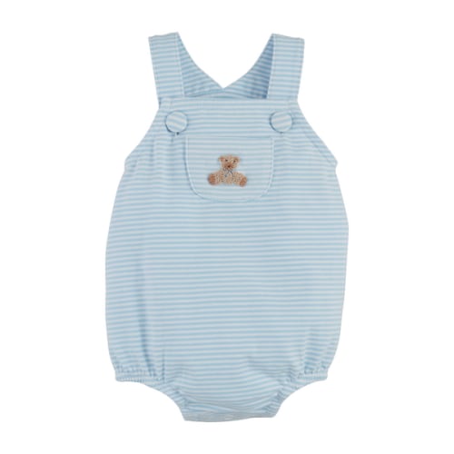 Stripe Bear Baby Bubble | Mud Pie