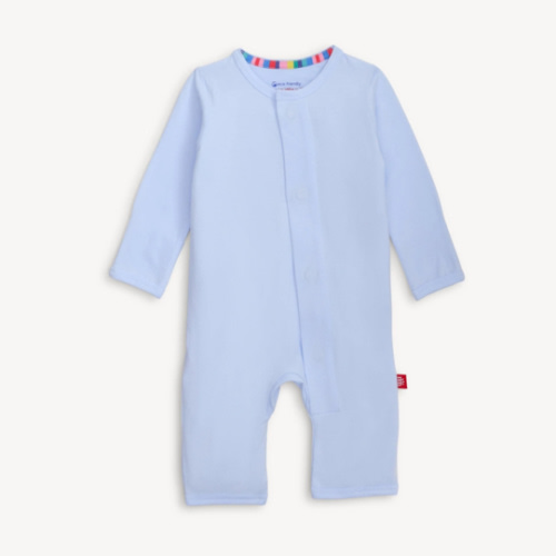 soft baby blue CloudStretch™ magnetic coverall – Magnetic Me