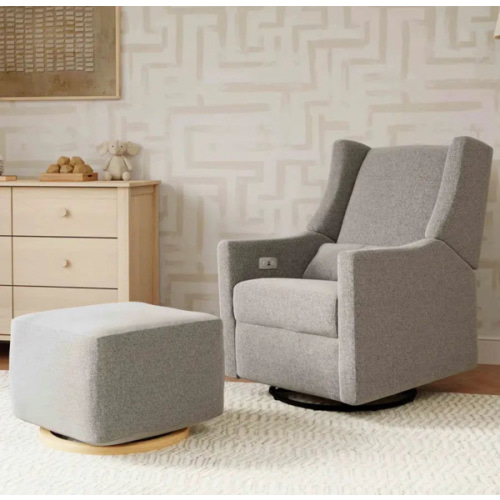 Babyletto - Kiwi Electronic Glider + Recliner - Grey Eco-Weave – Posh Baby