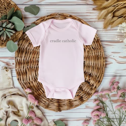 Catholic Baby Onesie, Religious Gift