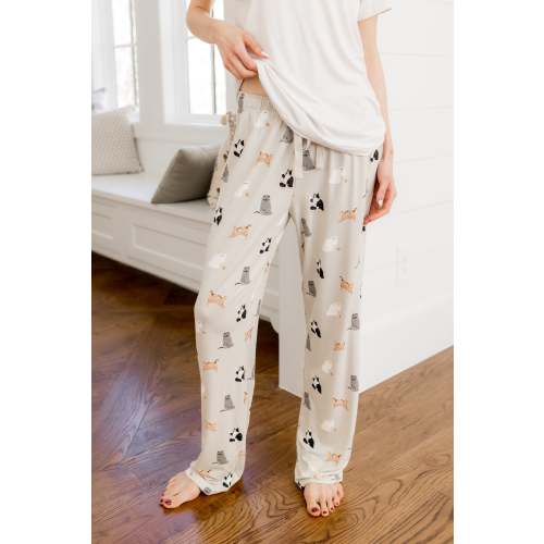 Women's Lounge Pants in Fluffy Cat
