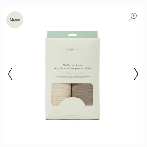 Muslin Crib Sheets | Natural + Birch