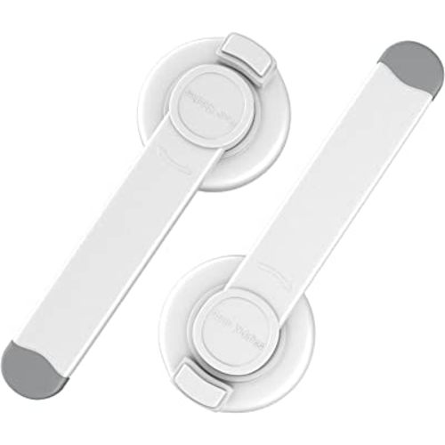 4our Kiddies Baby Toilet Lock (2 Pack) for Child Safety, Baby Proof Toilet Seat Lock with 2 Extra Pallet Fit for Most Standard Toilet, Easy Intallation Toilet Lid Lock with 2 Extra 3M Adhesive
