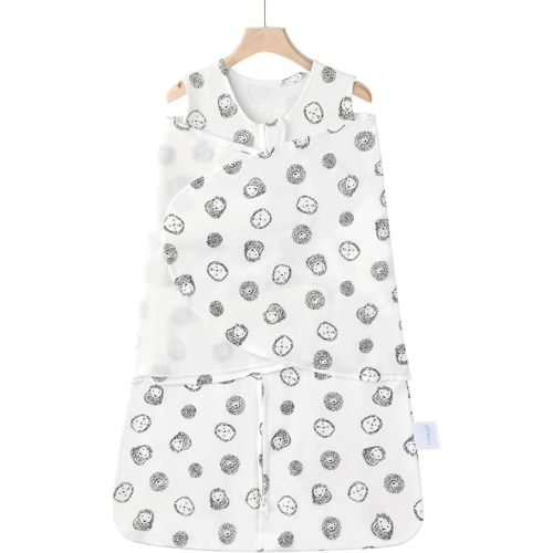Swaddle-Blanket Baby Girl & Boy Swaddles Newborn Infant Transition 100% Cotton Wrap Blankets, 3-Way Adjustable Wearable Blanket, TOG 1.0 (Hedgehog, 3-6 Month)