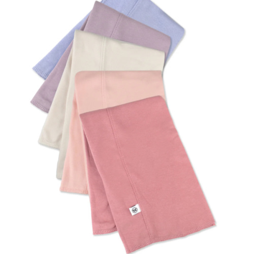 HONEST | 5-Pack Organic Cotton Knit Burp Cloths in Pink Sunset