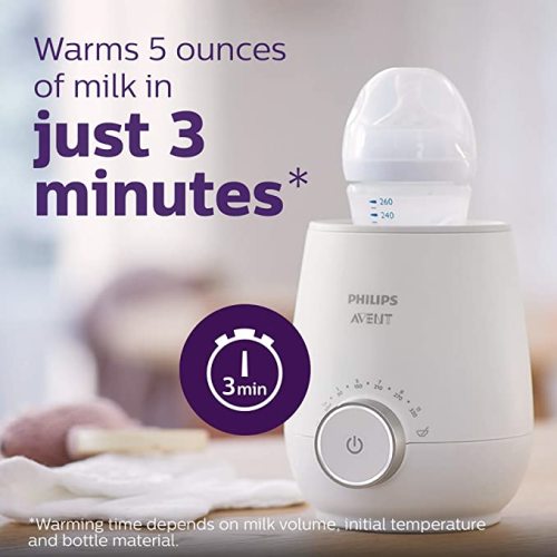 Philips AVENT Fast Baby Bottle Warmer with Smart Temperature Control and Automatic Shut-Off, SCF358/00 - Bottle Warmer Only