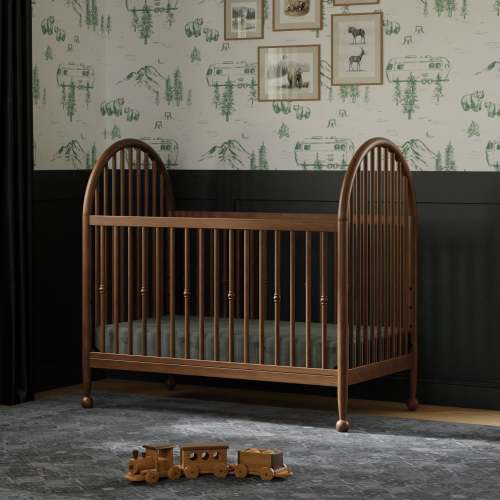 Namesake Alouette 3-in-1 Convertible Spindle Crib- Walnut