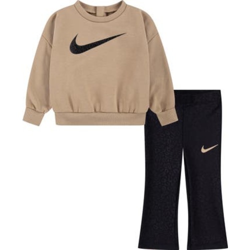 Swoosh Spirit Sweatshirt & Flare Leggings Set, 12M