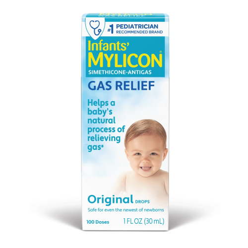 Mylicon Infant Original Gas Relief Drops & Syringe, 100 Doses, 1 fl oz HSA/FSA Eligible