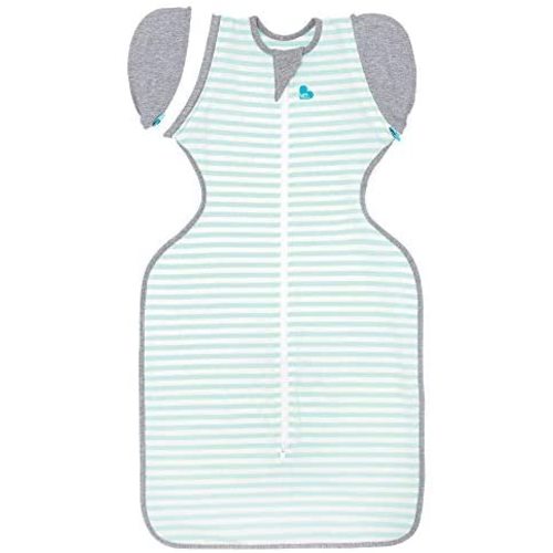 Love To Dream Swaddle UP Transition Bag, Mint, Medium, 13-19 lbs., Patented Zip-Off Wings, Gently Help Baby Safely Transition from Being swaddled to arms Free Before Rolling Over