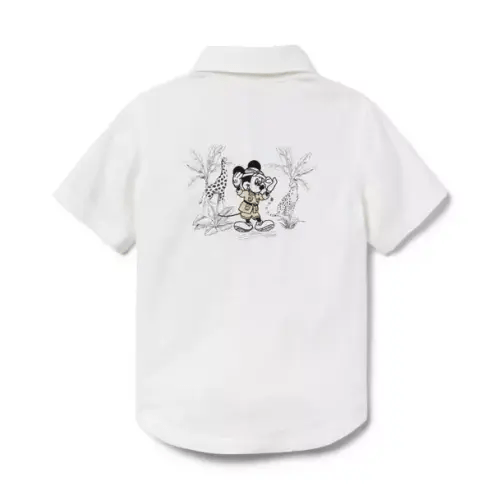 Boy Jet Ivory Disney Mickey Mouse Cargo Shirt by Janie and Jack