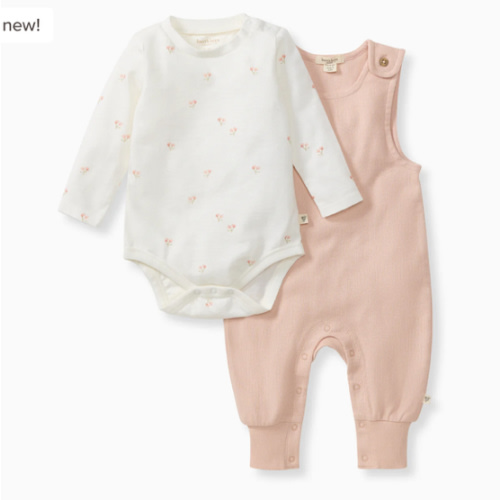 Ditsy Floret Jumpsuit & Bodysuit Set – Burt's Bees Baby