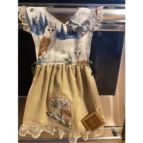 Barn Owl Kitchen Towel Dress
