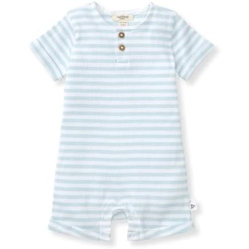 Burt's Bees Baby baby-boys Short Sleeve Rompers, 100% Organic Cotton One-piece Coverall and Layette Set