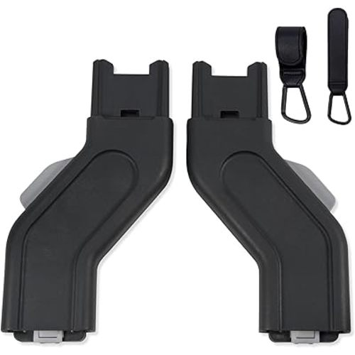 Upper Adapter Compatible with UPPAbaby Vista and Vista V2 and Vista V3 Strollers/Bassinet, Toddler Seat, Aria, Mesa V2, or Mesa Max Infant-Secure (Car Seats Accessories 1Set+2 Pcs Stroller Hooks)