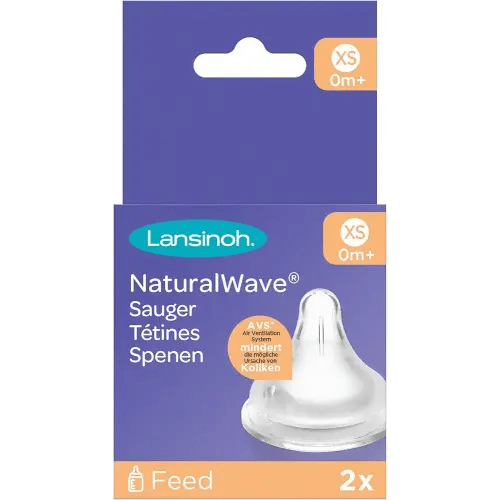 Lansinoh NaturalWave Extra Slow Flow Teats Extra Slow Flow - Specially Designed for Newborns - 0 Months + (Pack of 2) : Amazon.de: Baby Products