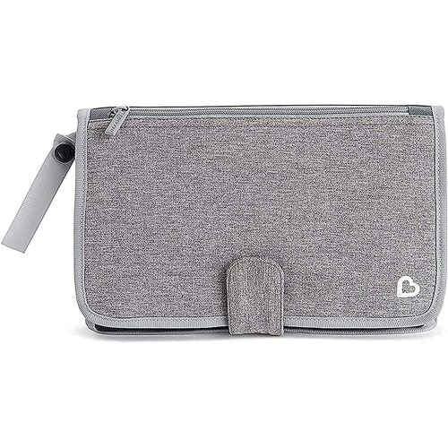 Munchkin® Go Change™ Portable Diaper Changing Kit with Changing Pad and Wipes Case, Gray, Unisex