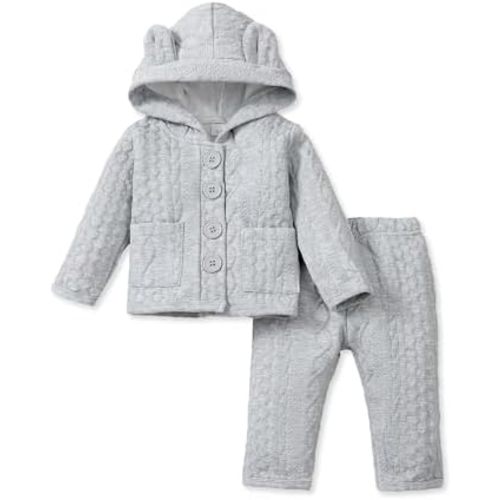 Mioglrie Baby Girl Clothes Long Sleeves Hoodie Pant Sets Fall Winter Warm Soft Daddys Girls Infant Clothes 0 3 6 12 18 Months