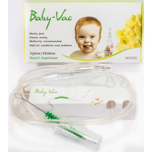 BABY-VAC Baby Nasal Aspirator Safe Hygienic Quick Best Results for Newborns and Toddlers