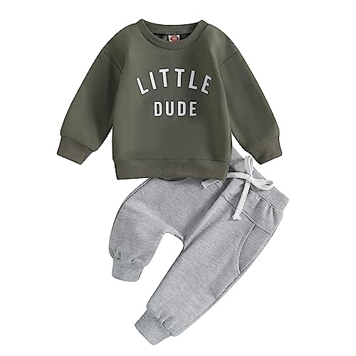 CIYCUIT Toddler Baby Boy Clothes Long Sleeve Sweatshirt Pants Set Fall Winter Outfits
