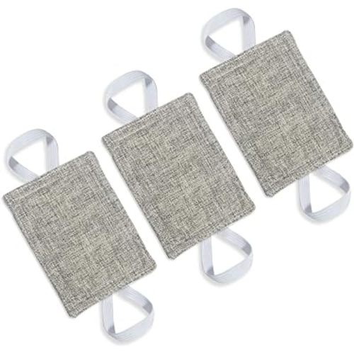 Door Silencer Padded Door Latch Cover, Baby Door Cushion Quiet Closer Door Lock Cover Universal Fit for No More Noise Light Sleeper Baby Nursery - 4 x 3 Inches, Light Grey, Set of 3