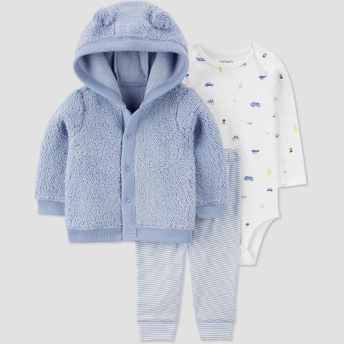 Carter's Just One You®️ Baby Bus 3pc Top & Bottom Set - Blue 3m