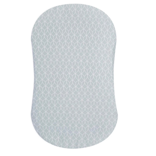 HALO - BassiNest Fitted Sheet 100% Cotton | Morning Mist - Gray