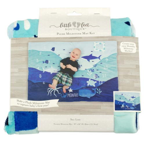 Little Feet Boutique Sea Life Milestone Mat Sewing Craft Kit
