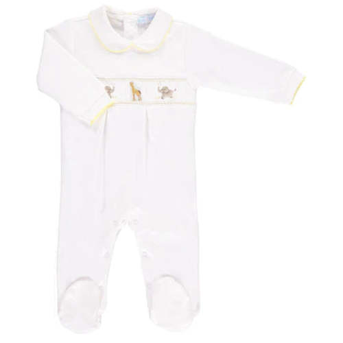 Unisex Safari Smocked Onesie
