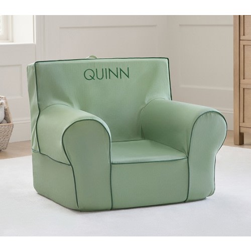 Anywhere Chair®, Sage Twill/Forest Green | Pottery Barn Kids