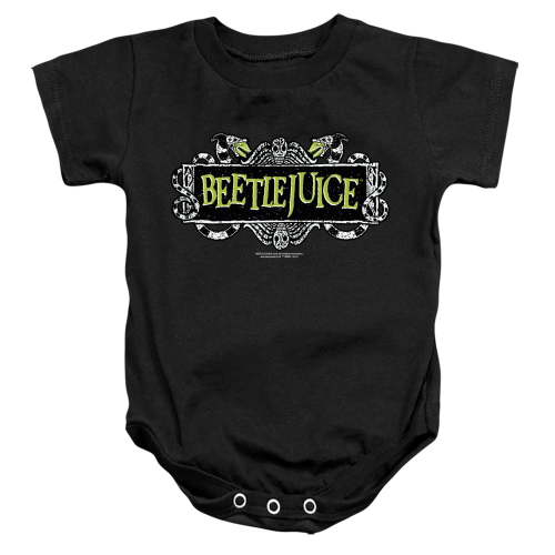 Beetlejuice Movie Logo Unisex Infant Snap Suit for Baby (18 Months) Black