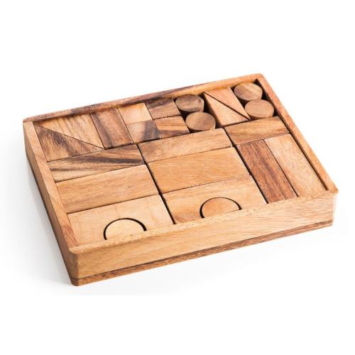 Building Block Set Natural Wood Toy Montessori Toy - Etsy