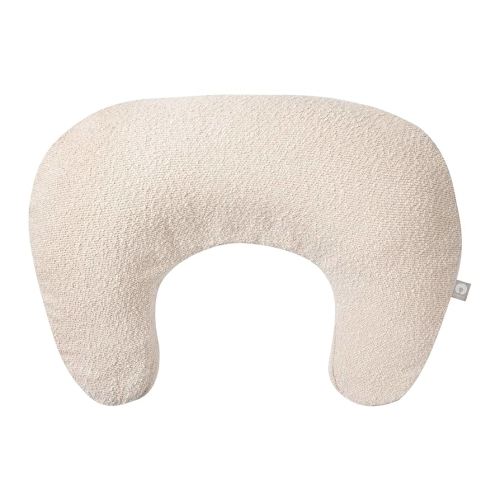 Boppy Nursing Pillow with Luxe Fabric Cover, Oatmeal Boucle, Larger, More Supportive Pillow for Breastfeeding and Bottle Feeding; Firmer and Higher Than Original, w/Premium Cover; JPMA Certified