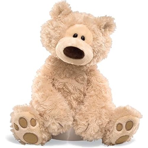 GUND Philbin Classic Teddy Bear, Premium Stuffed Animal for Ages 1 and Up, Beige, 12”