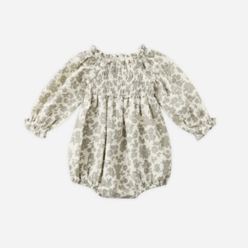 Eden Romper || Green Floral – Quincy Mae