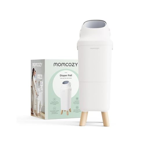 Momcozy Diaper Pail, Triple-Seal Odor Control, Fits Standard Trash Bags