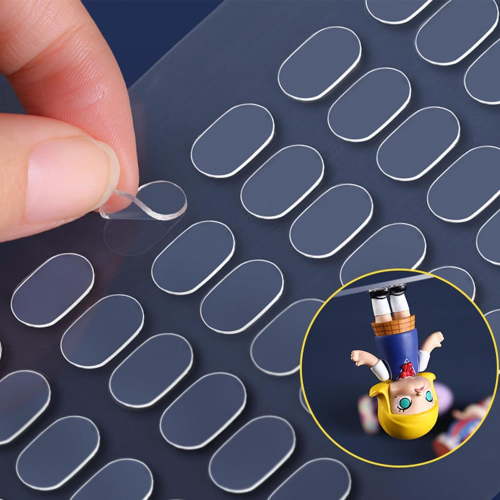 Gel Glue Dots Clear Removable, Double Sided Mounting Putty Stick Tack for Wall Hanging, 0.31" X 0.51" (120, 0.31" X 0.51")